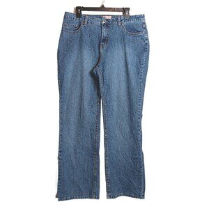 Faded Glory Bootcut Jeans Womens 18W Medium Wash High Rise Stretch Denim
